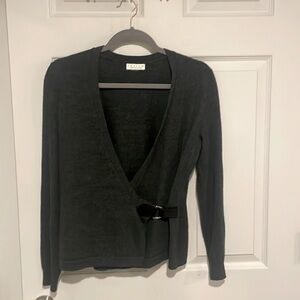 Wrap Cardigan Dark Green